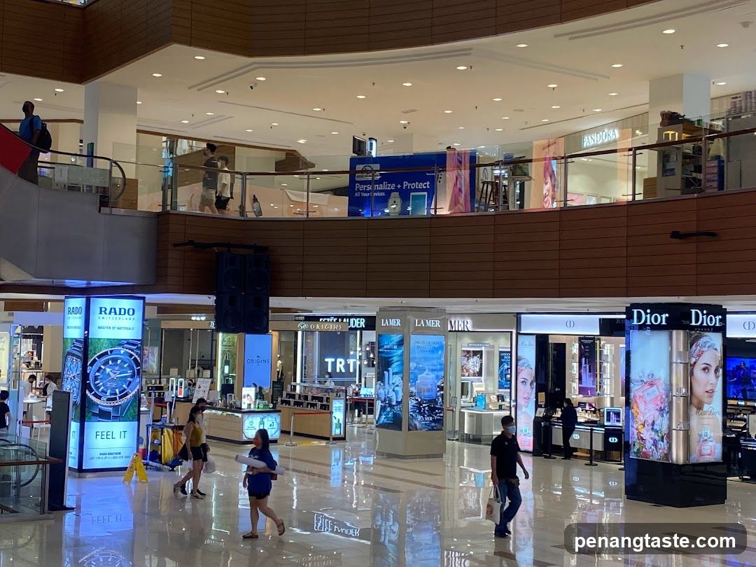 Mall Interior with Shops