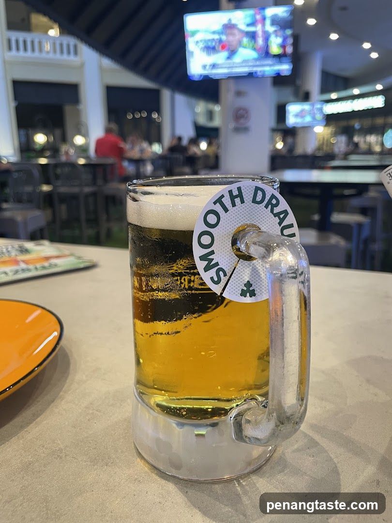 Beer Mug with "Smooth Draught" Label
