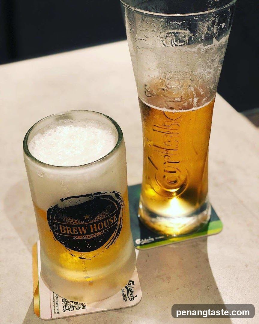 Two glasses of beer