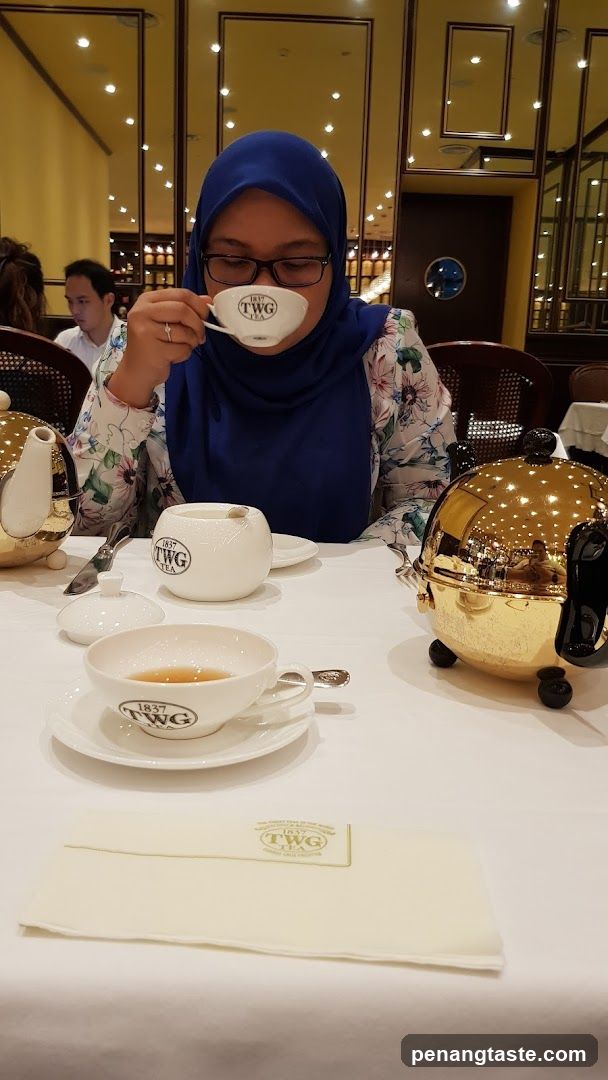 Woman drinking tea