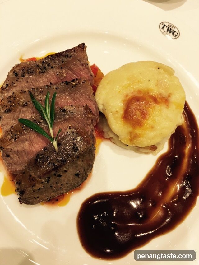 Steak with Potatoes and Sauce