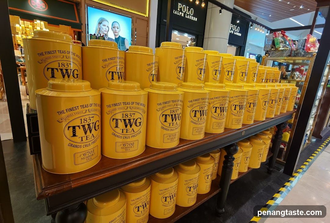 Display of TWG Tea Tins