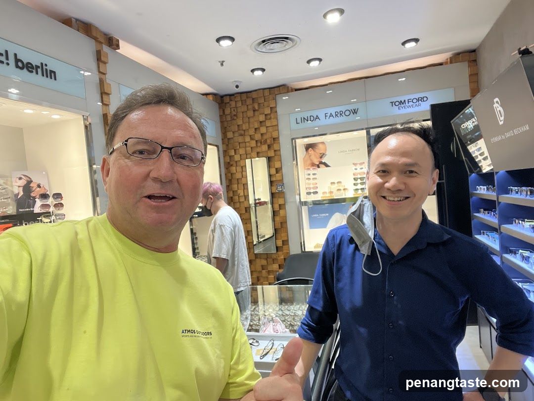 Two Men in an Eyewear Store