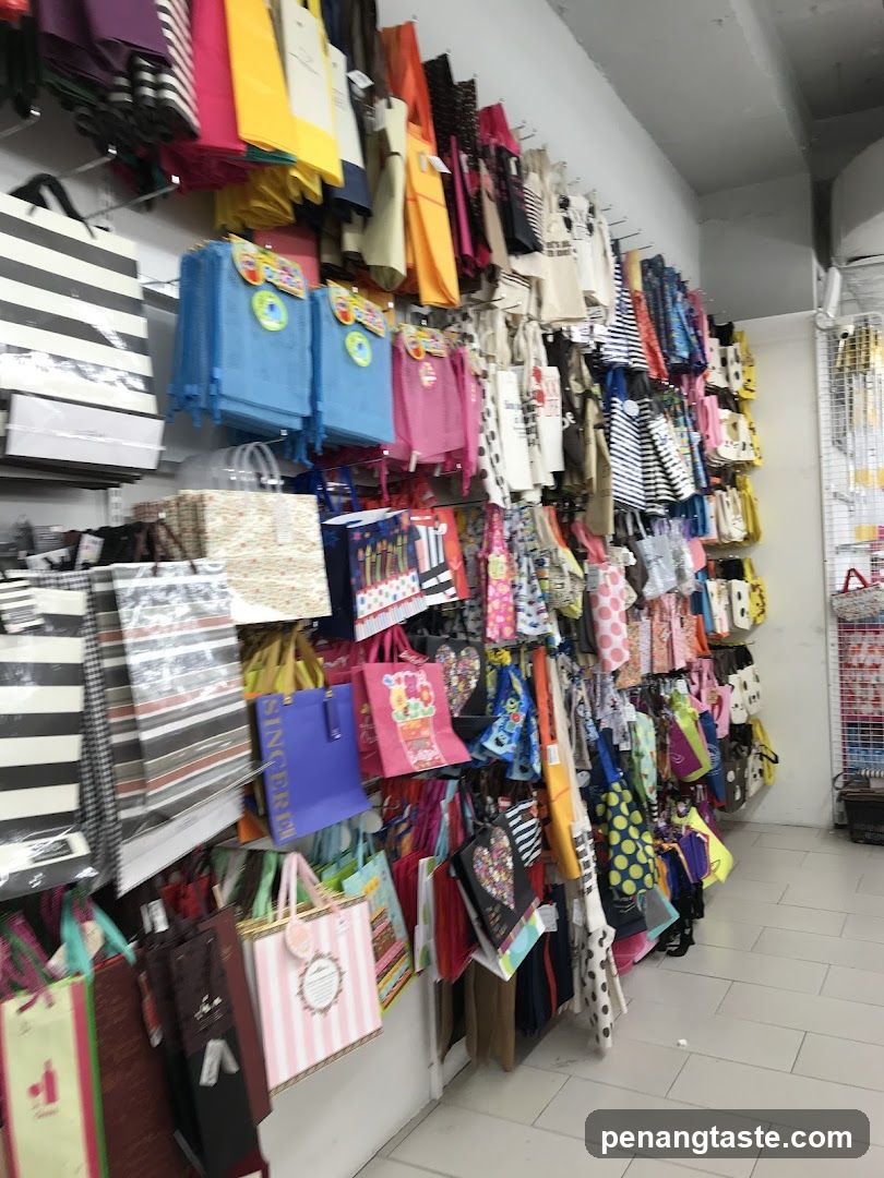 Assortment of Bags on Display