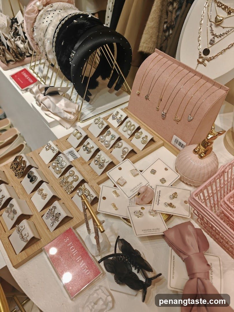 Assortment of Hair Accessories and Jewelry