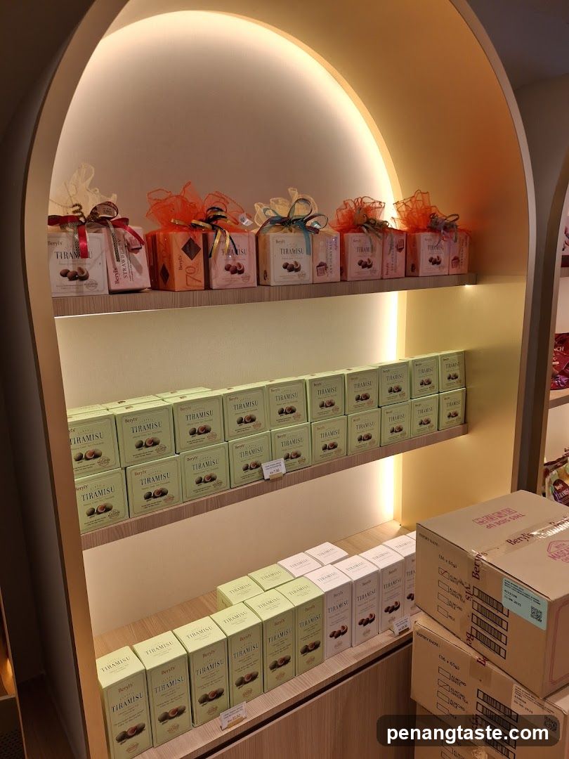 Chocolates on Display