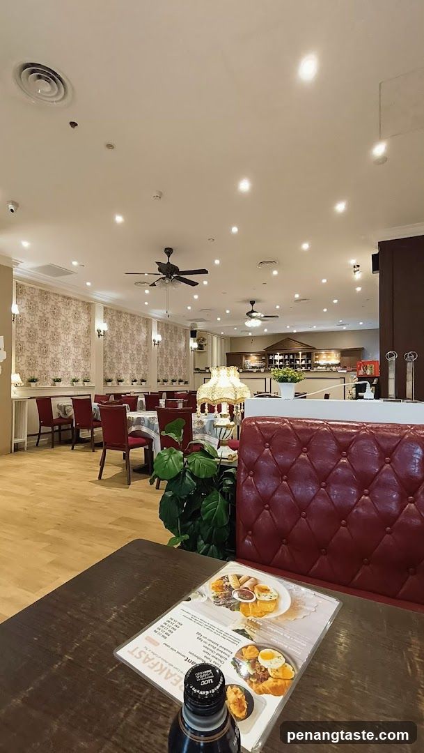 Restaurant Interior with Menu