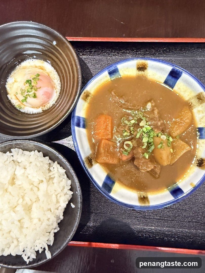 Japanese Curry with Rice and Egg