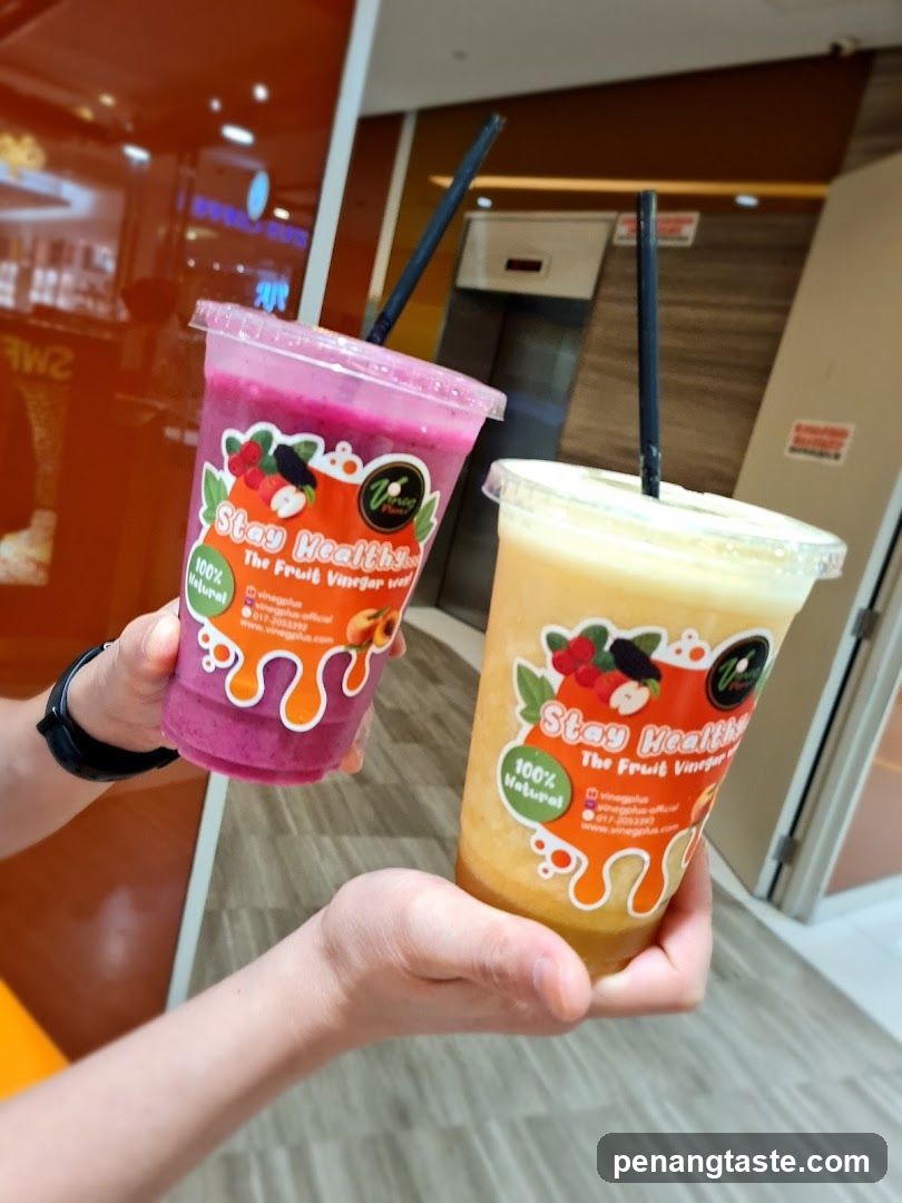 Two Fruit Vinegar Drinks