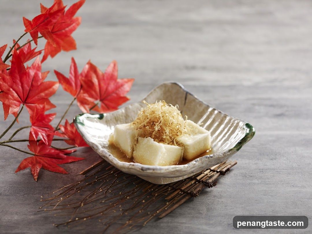Tofu Dish with Autumn Leaves