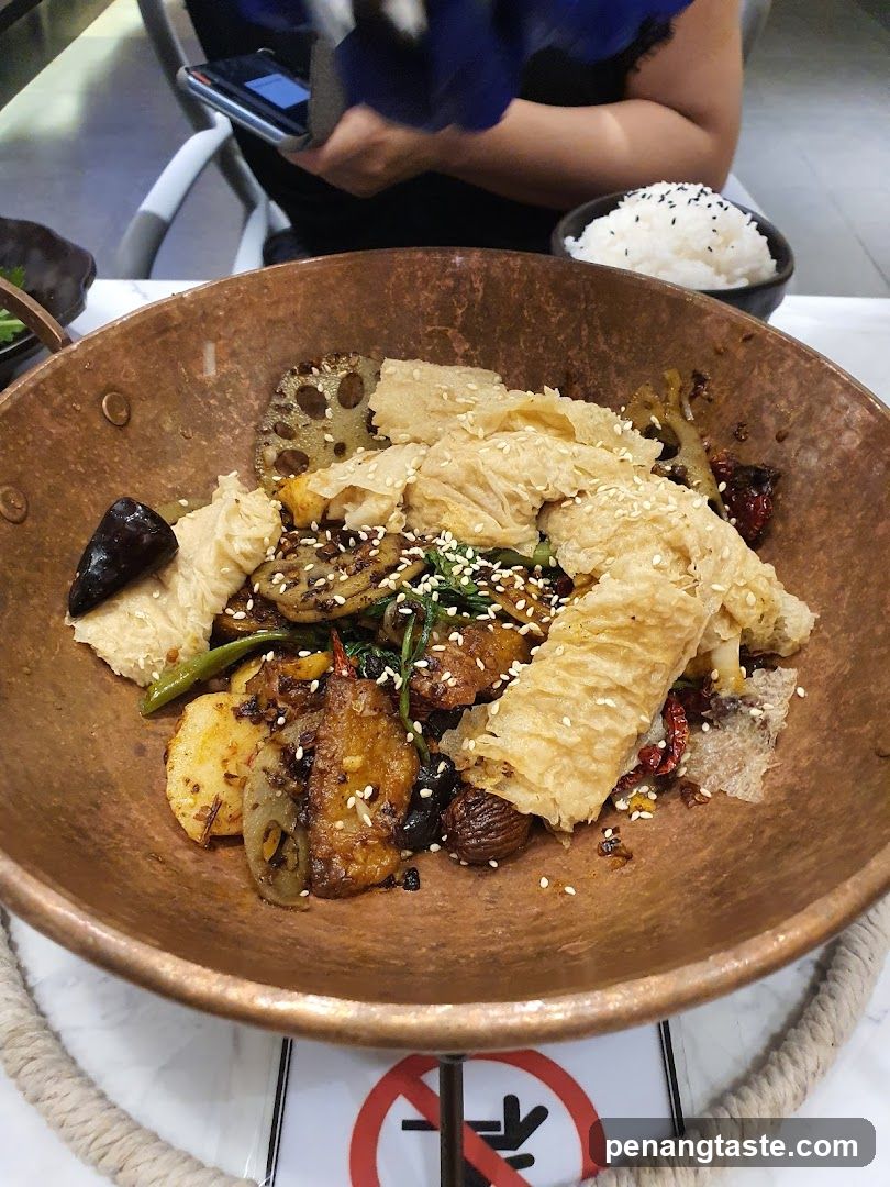 Spicy Stir-fry with Tofu Skin and Lotus Root