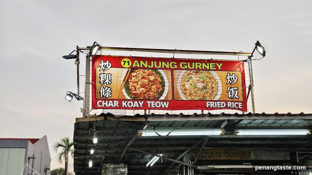 Anjung Gurney Food Stall Sign