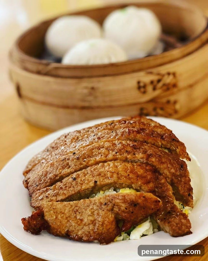 Pork Chop with Rice and Steamed Buns