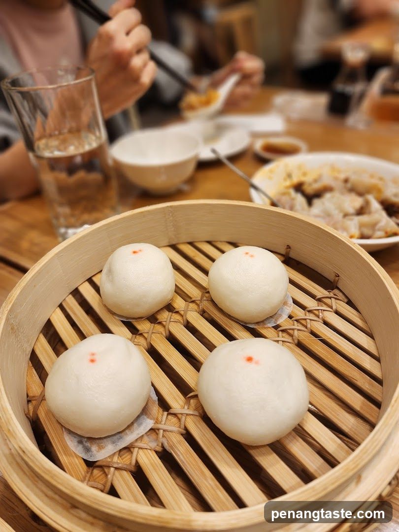 Steamed Buns in a Bamboo Steamer