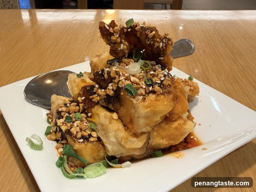 Crispy Tofu with Peanuts and Scallions