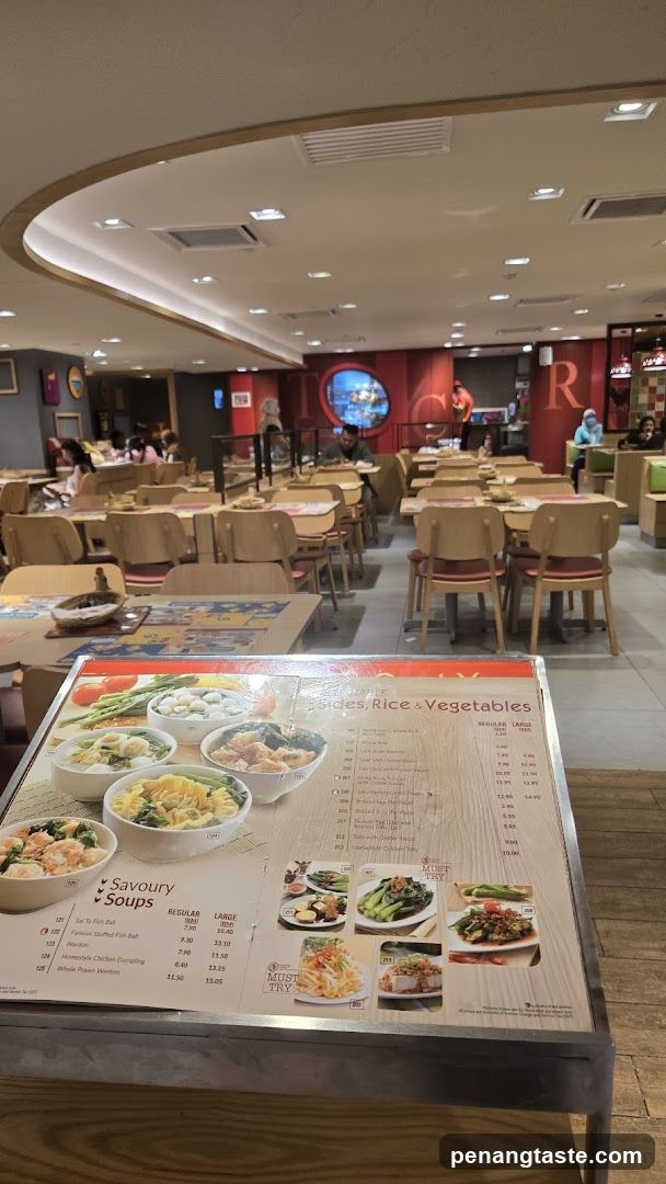 Restaurant Interior with Menu
