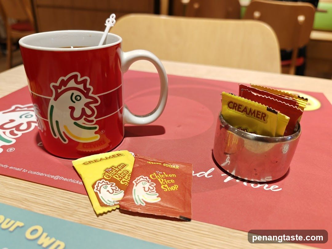 Coffee with Creamer and Sugar Packets