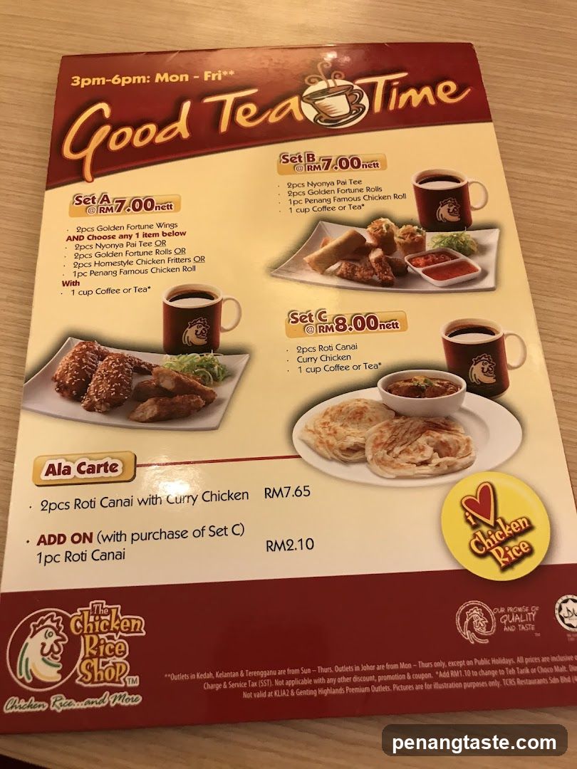 Good Tea Time Menu