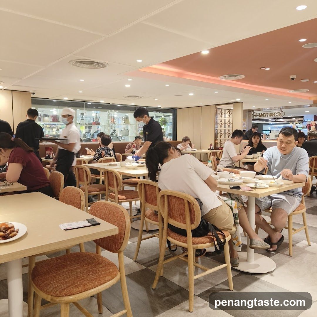 Restaurant Interior with Diners
