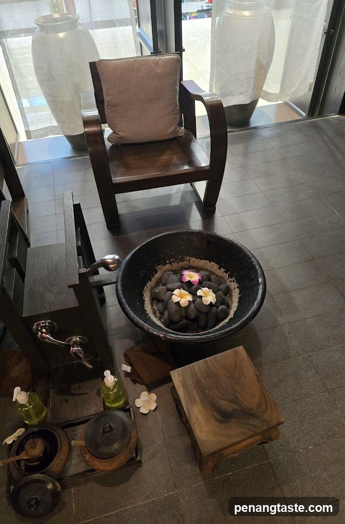 Spa Foot Soak Setup