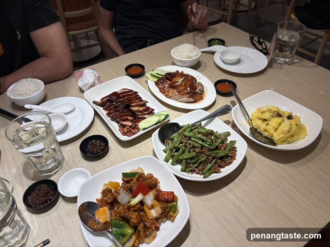 Table with various dishes