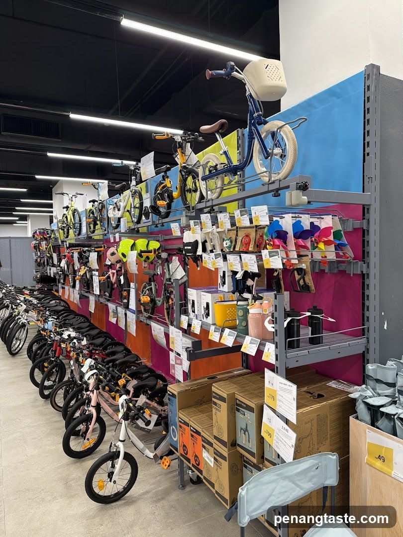 Bicycles and Accessories Display