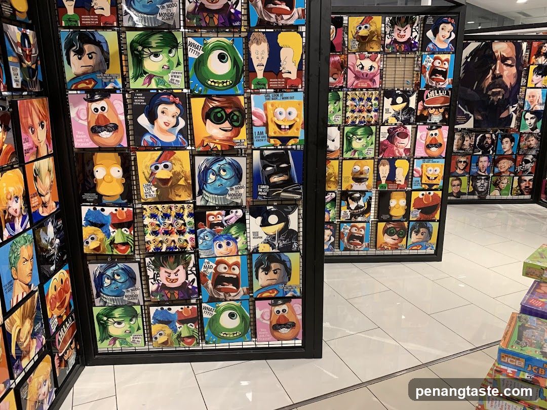 Pop Culture Art Display