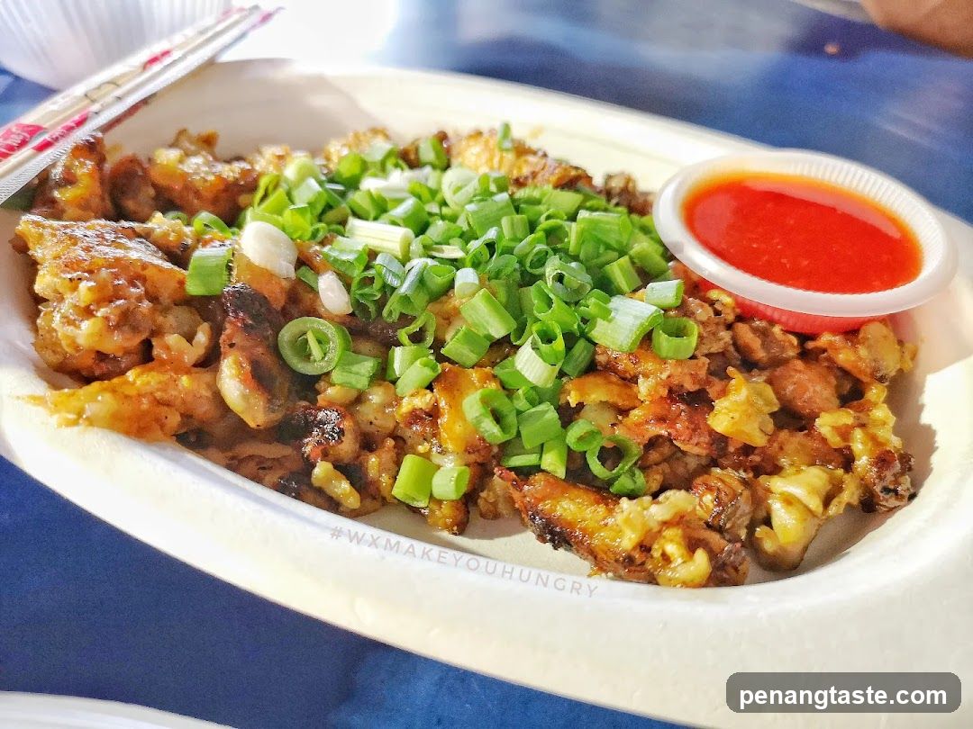 Oyster Omelette with Chili Sauce