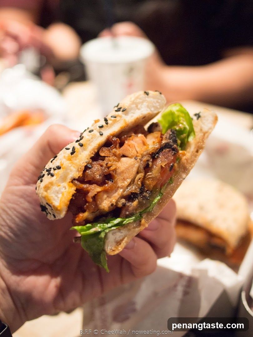 Close-up of a sandwich