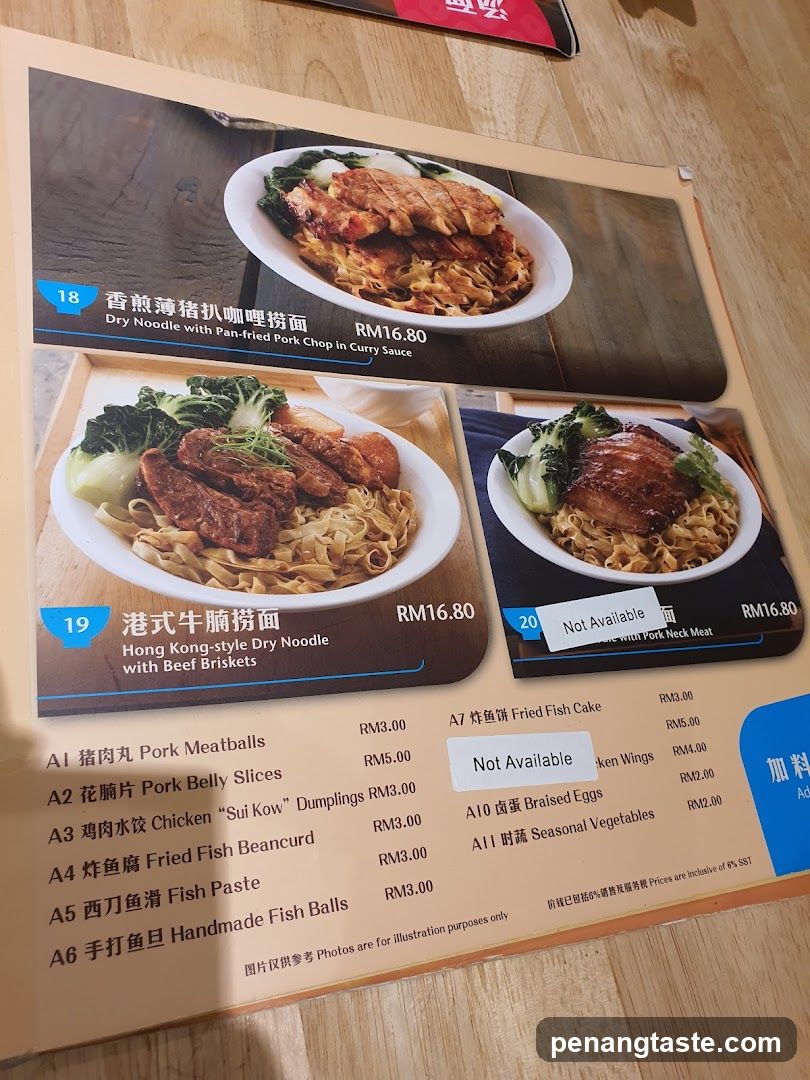 Menu Items