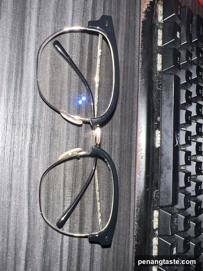 Eyeglasses and Keyboard
