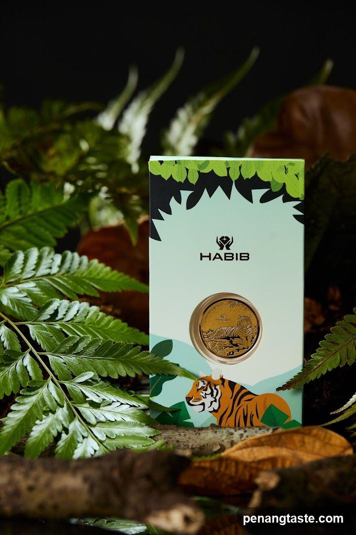 Gold Coin with Tiger Design
