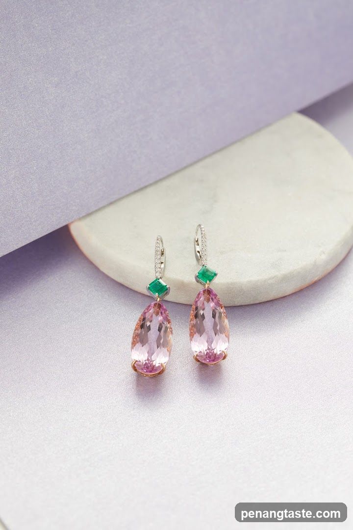 Diamond and Emerald Earrings