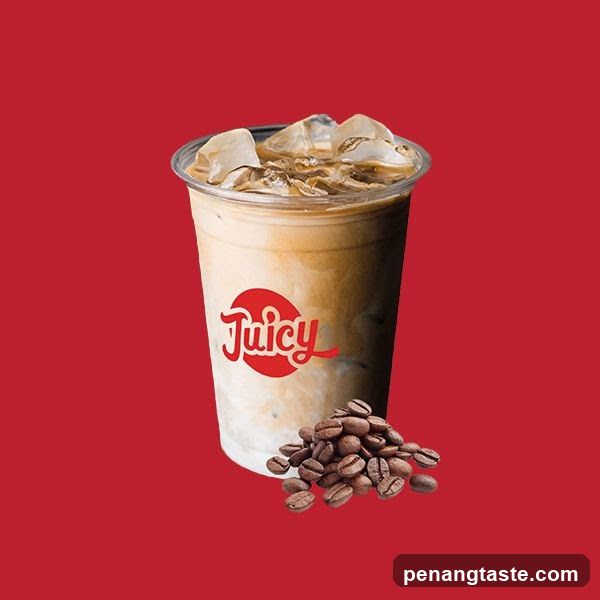 Iced Coffee with Juicy Logo