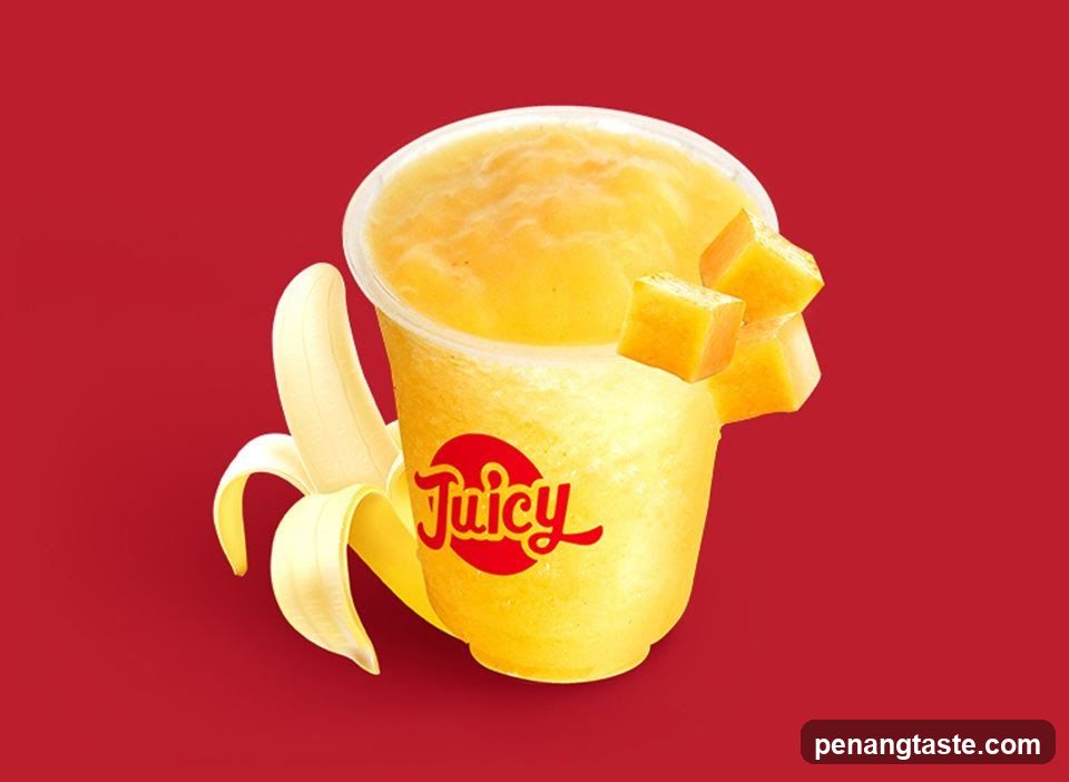 Juicy Drink with Banana and Mango