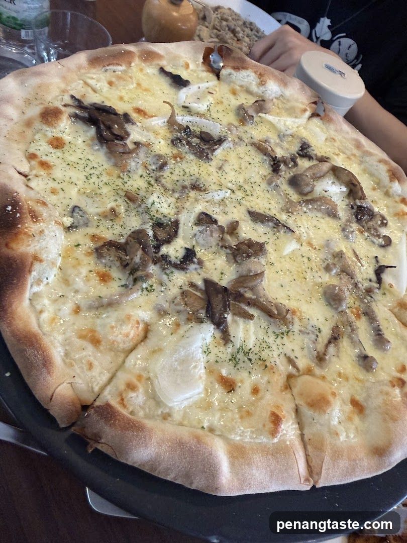 Mushroom and Onion Pizza