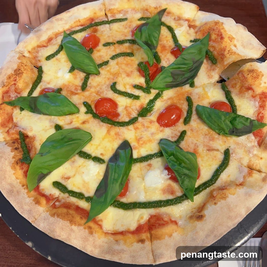 Pizza with Cherry Tomatoes and Basil