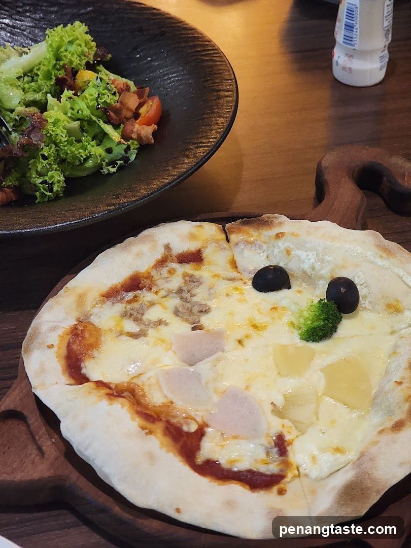 Pizza and Salad