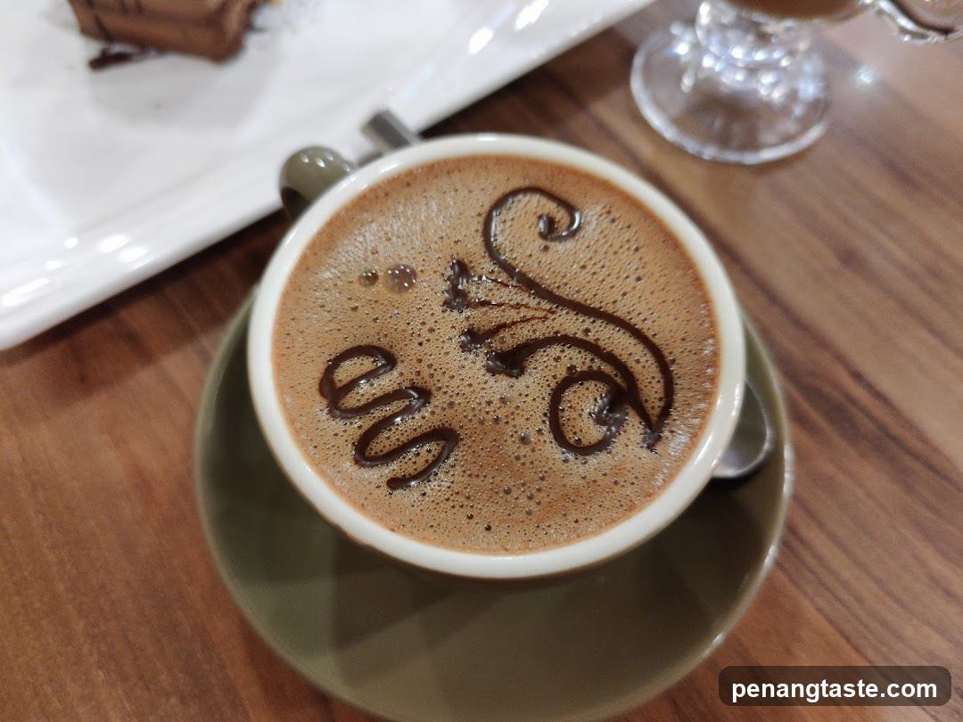 Coffee with Chocolate Art