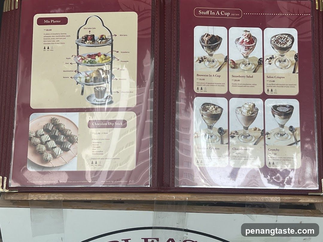Dessert Menu