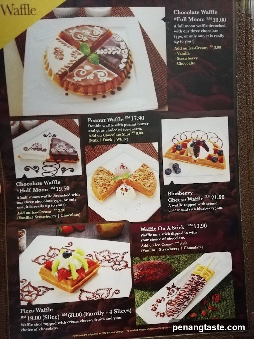 Waffle Menu