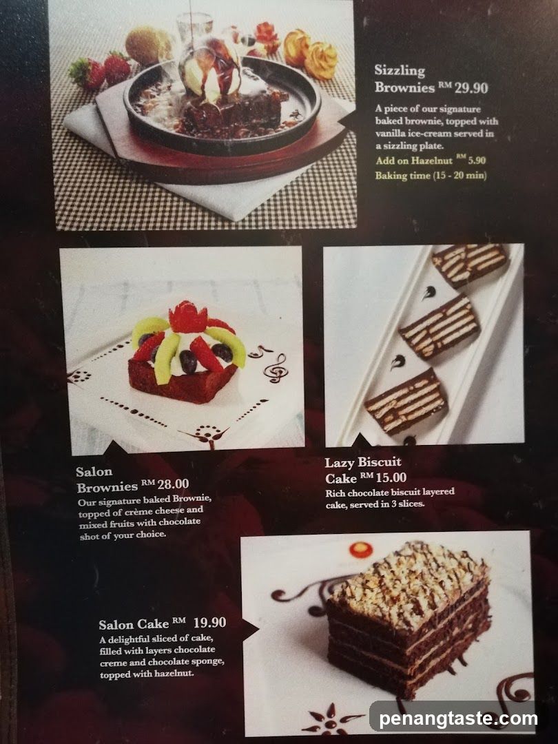 Dessert Menu