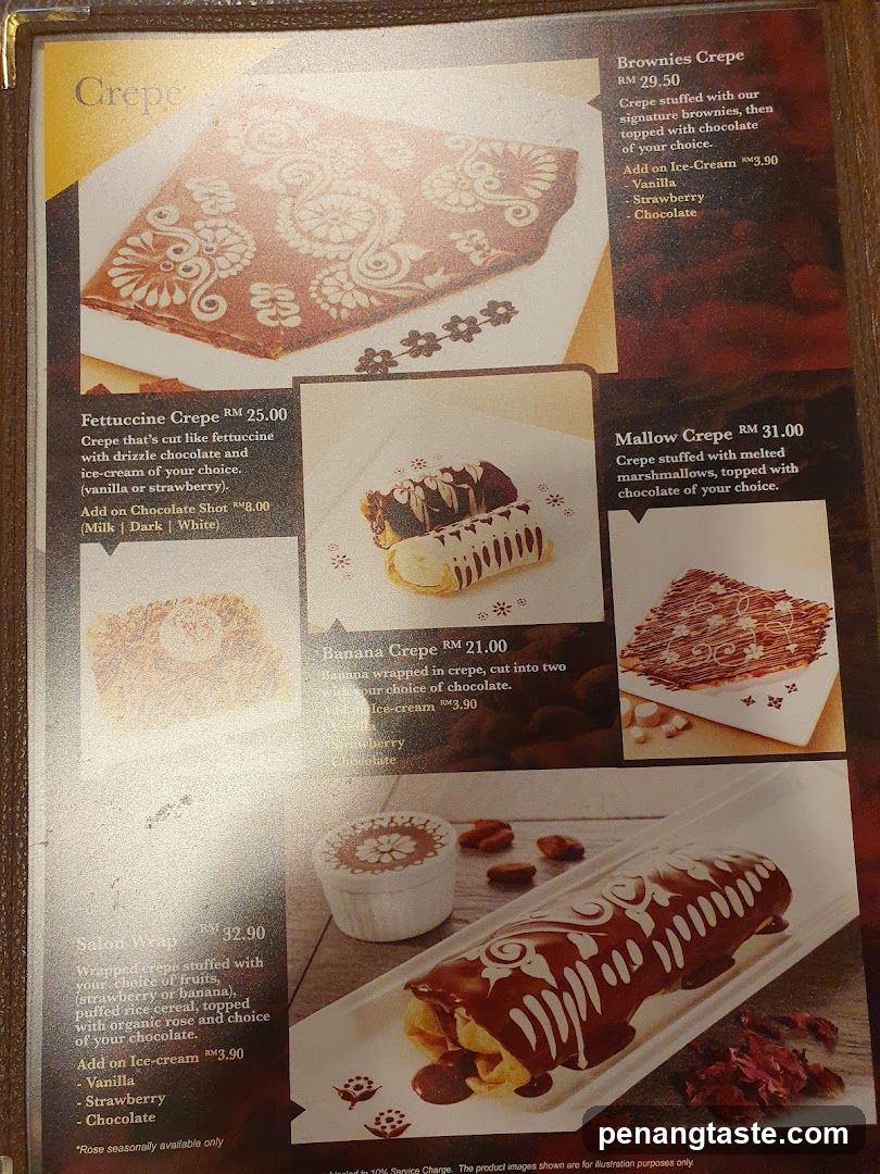 Crepe Menu