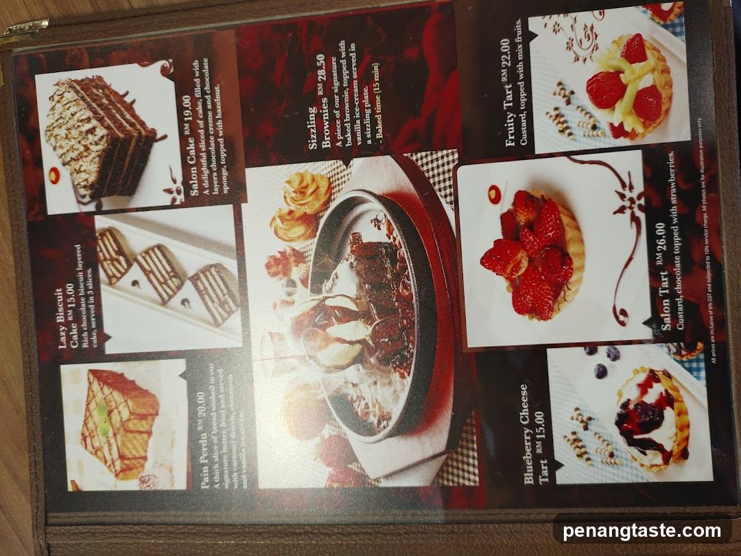 Dessert Menu