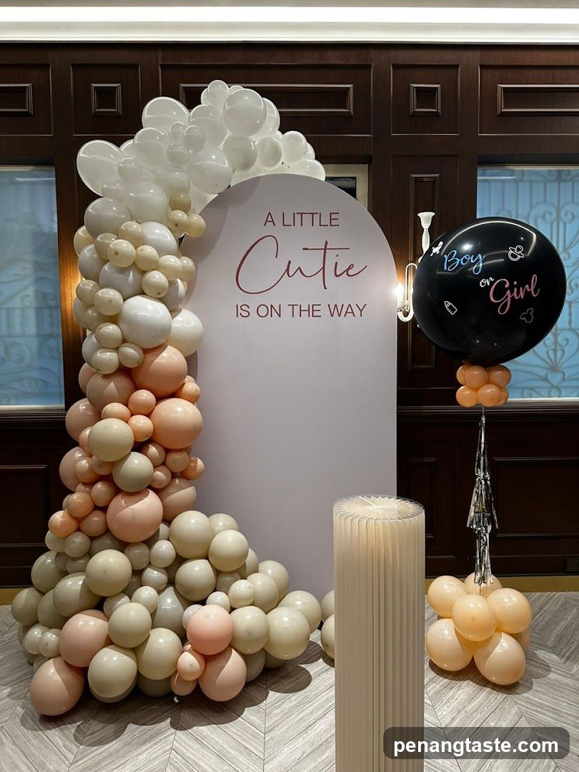 Gender Reveal Party Setup