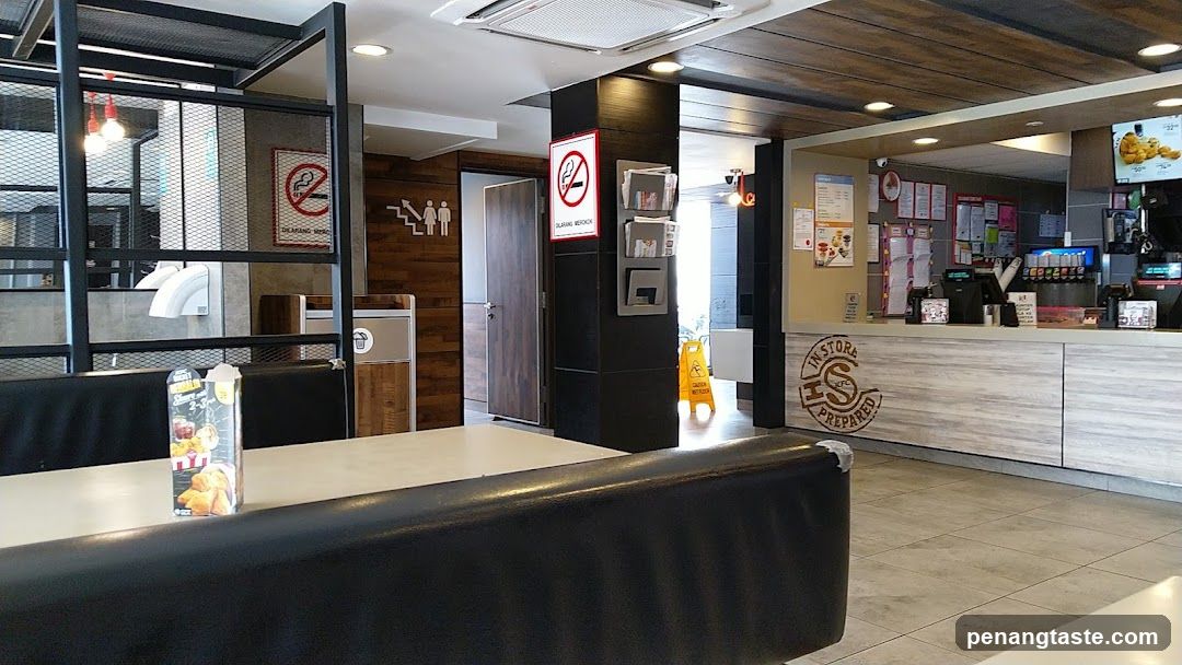 Interior of a fast-food restaurant