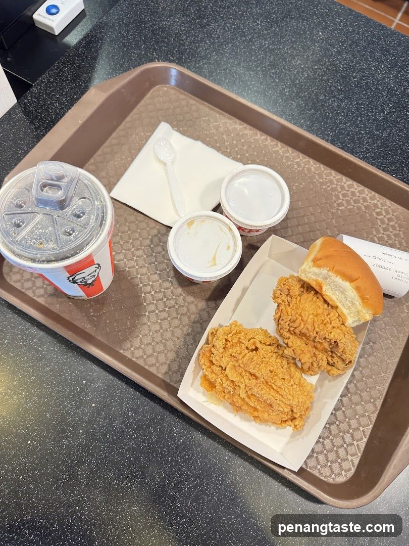 KFC Meal on Tray