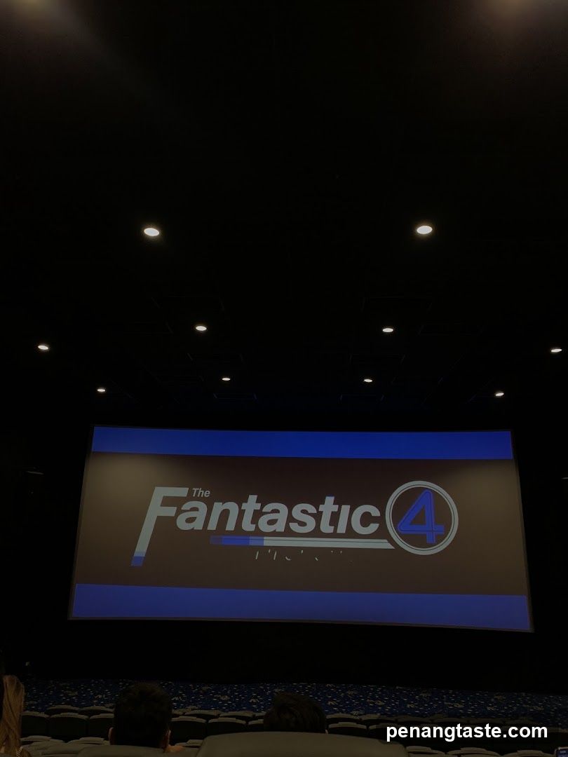 The Fantastic Four Logo on a Cinema Screen