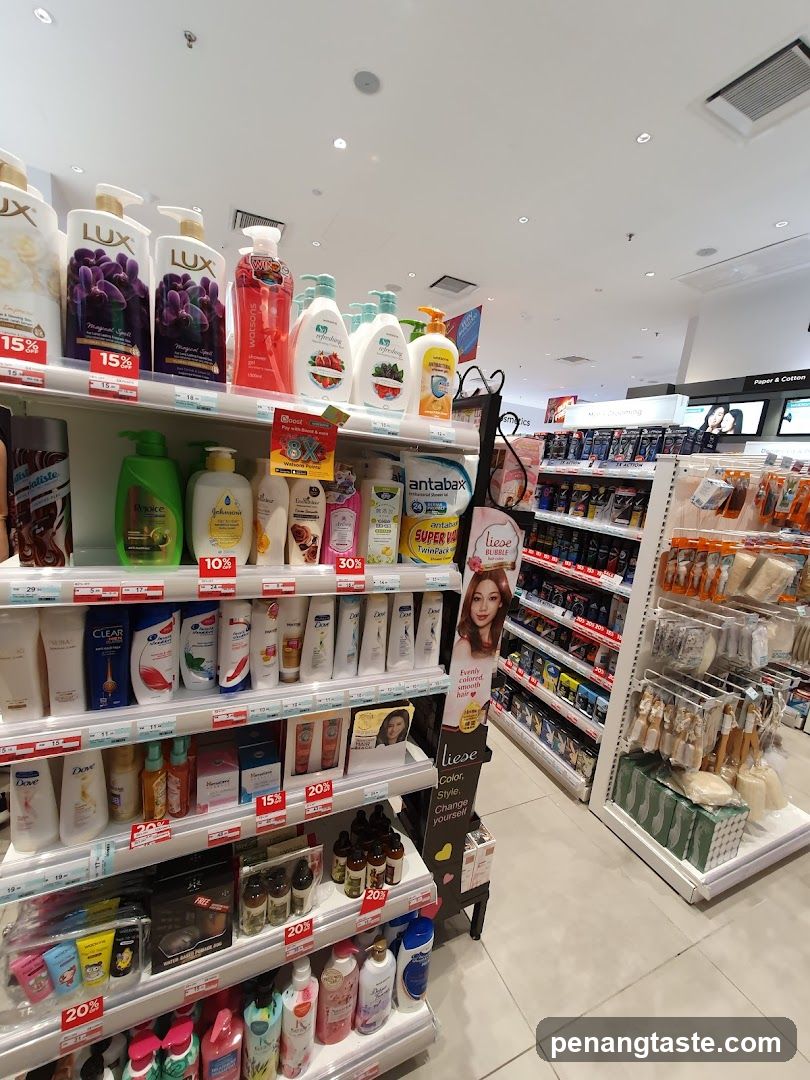 Health and Beauty Products Aisle