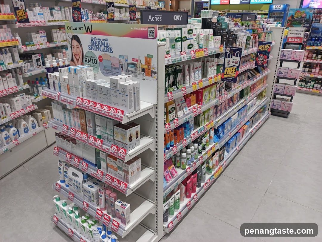 Health and Beauty Products Aisle